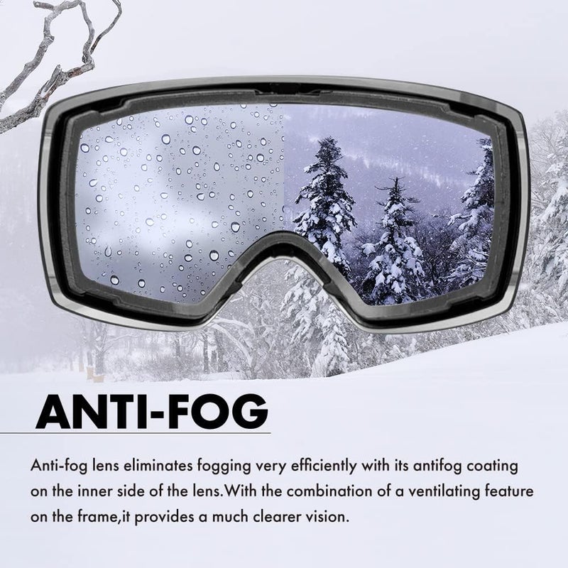 ZEROTECH Compatible Replacement Lens for Oakley Canopy Snow Goggles Mirror type - Image 4